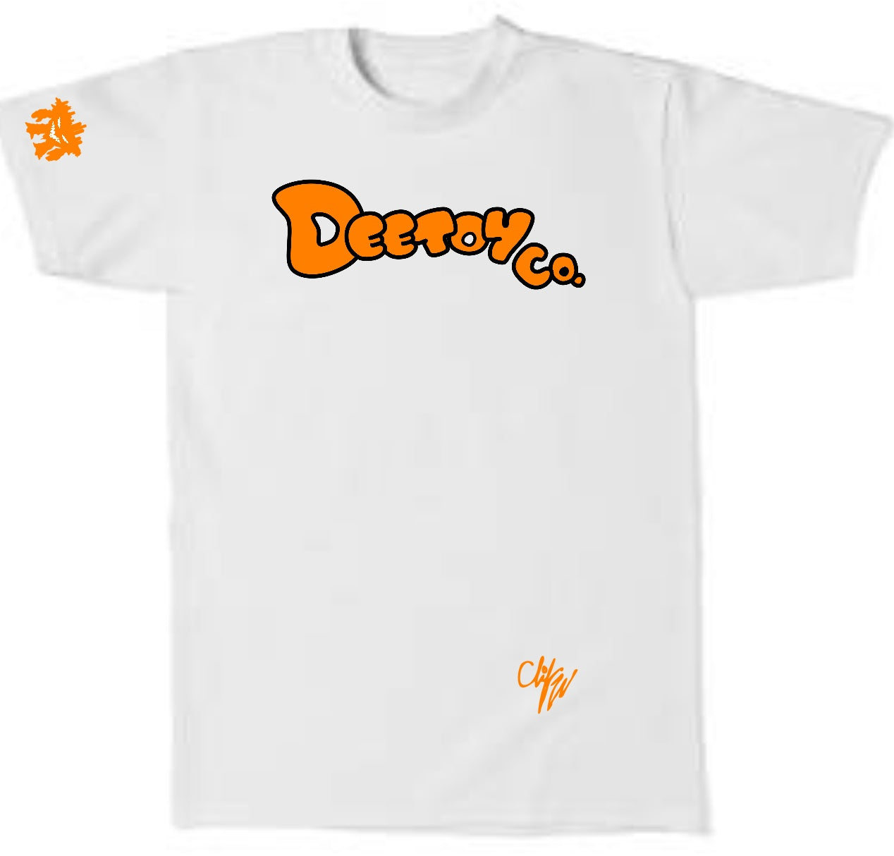 Deetoy Co Orange Bubble Letters