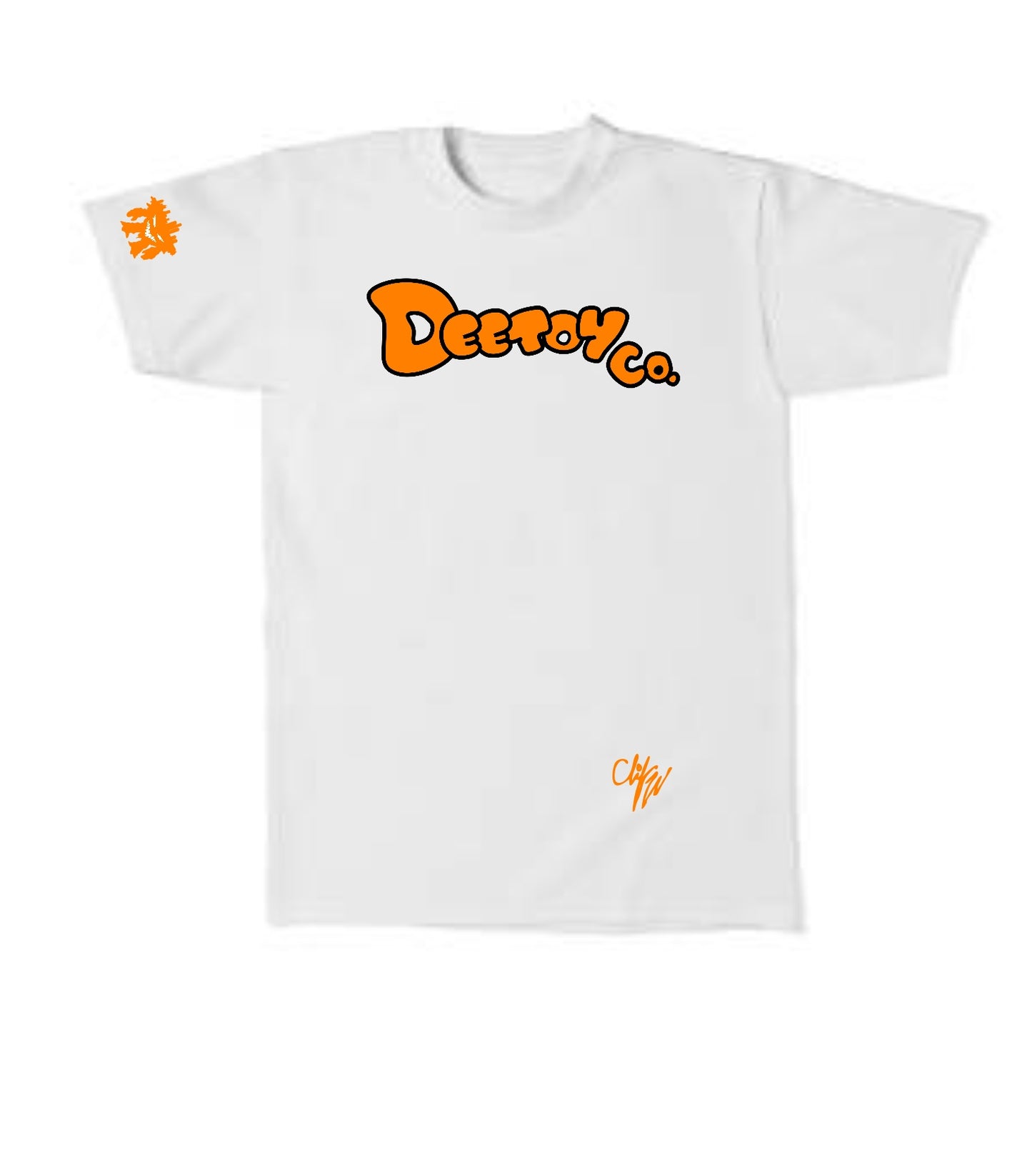Deetoy Co Orange Bubble Letters